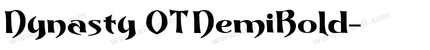 Dynasty OT DemiBold字体转换